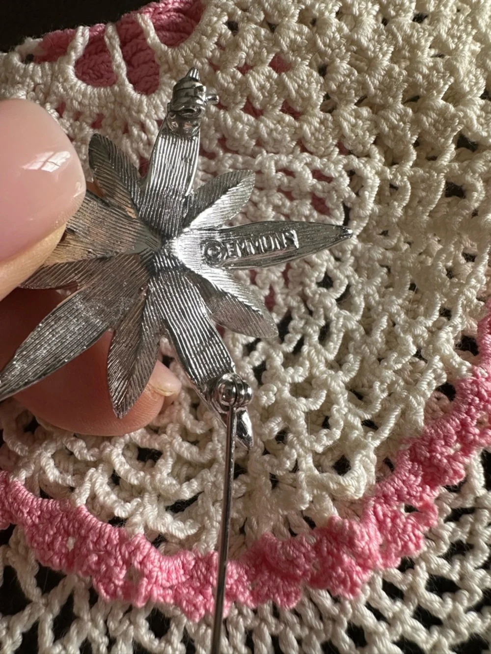 Emmons Silver Pearl & Crystal Daisy Brooch - Women's Jewelry